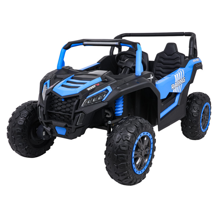 Elektrické autíčko Buggy ATV Racing Dvojmiestne!!! Modrá - 4 X 200 W - 24V7Ah